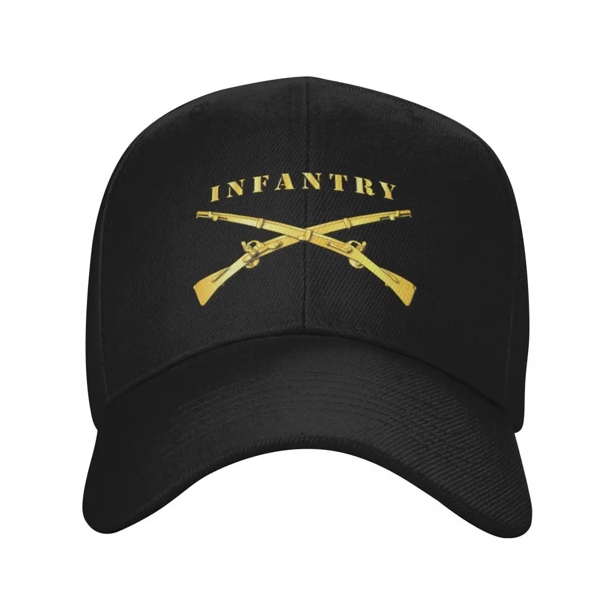 

Army - Infantry Br - Crossed Rifles w Gradient Outline Baseball Cap Beach cute Wild Ball Hat Trucker Hats For Men Women's