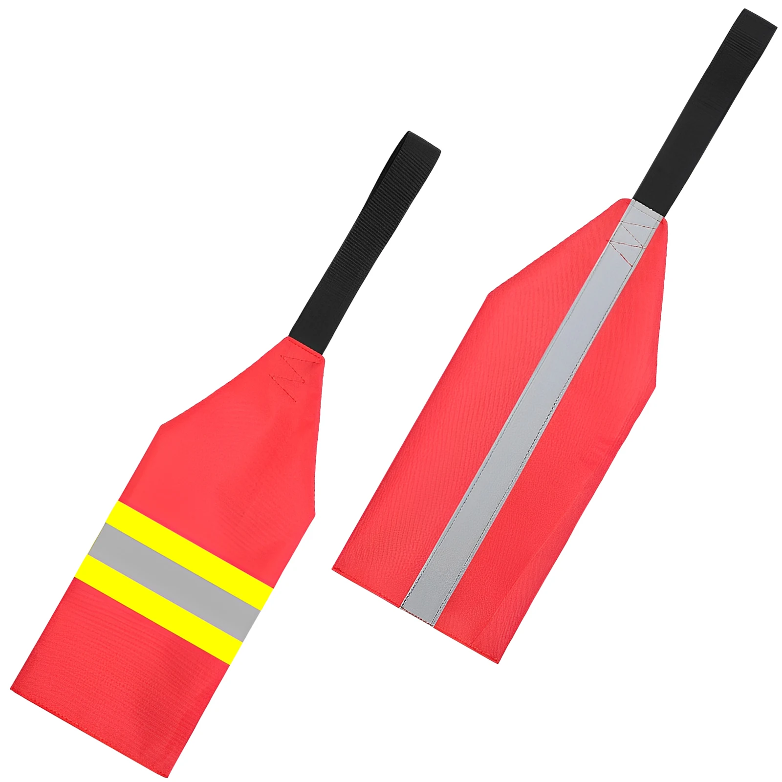 Kayak Safety Flag Outdoor Sign Flags Highly Visible Light With Reflective Strip Lanyard Canoe Safety Boat Accessories