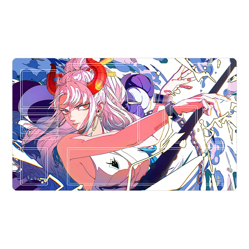 ONE PIECE OPCG DIY Yamato Beautiful Girl Card Mat Board game battle card pad Anime game collection card pad Festival gifts