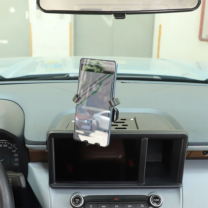 

For Ford Maverick 2022-2025 Dashboard Navigation Screen Rear Phone Holder GPS Navigation Bracket Interior Car Accessories
