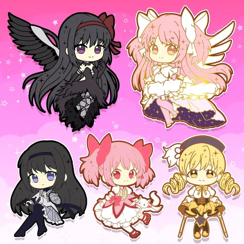 Puella Magi Madoka Magica Emaliowane szpilki