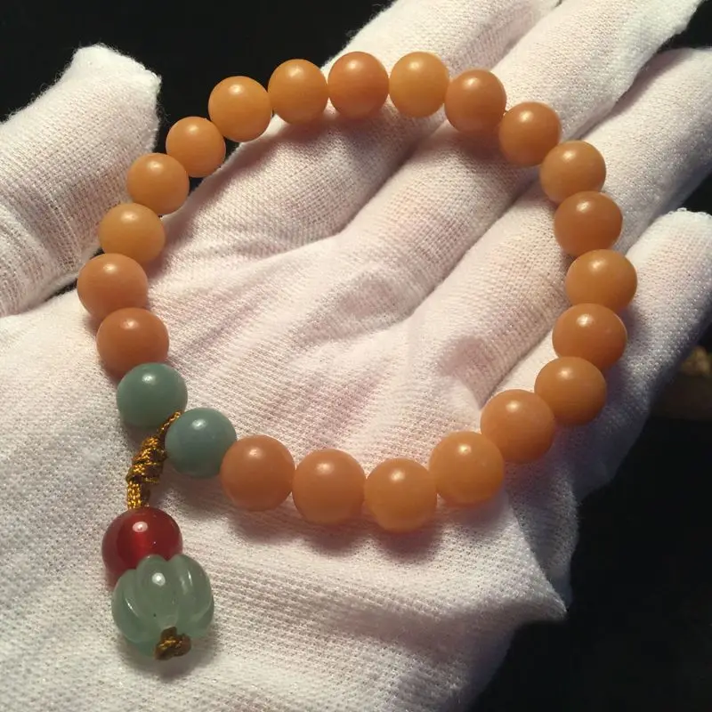 Natural Weathered Bodhi Root Bead Bodhi  Bracelet for Women Jewelry Gift