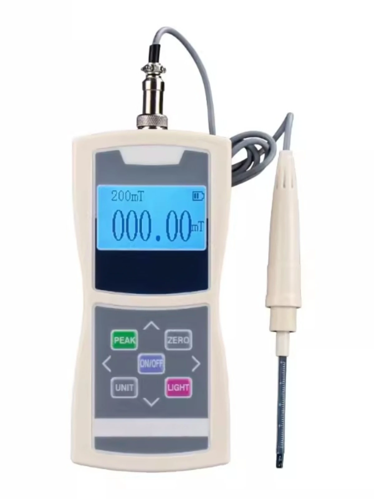 High precision through magnetic permanent surface residual magnetic detector