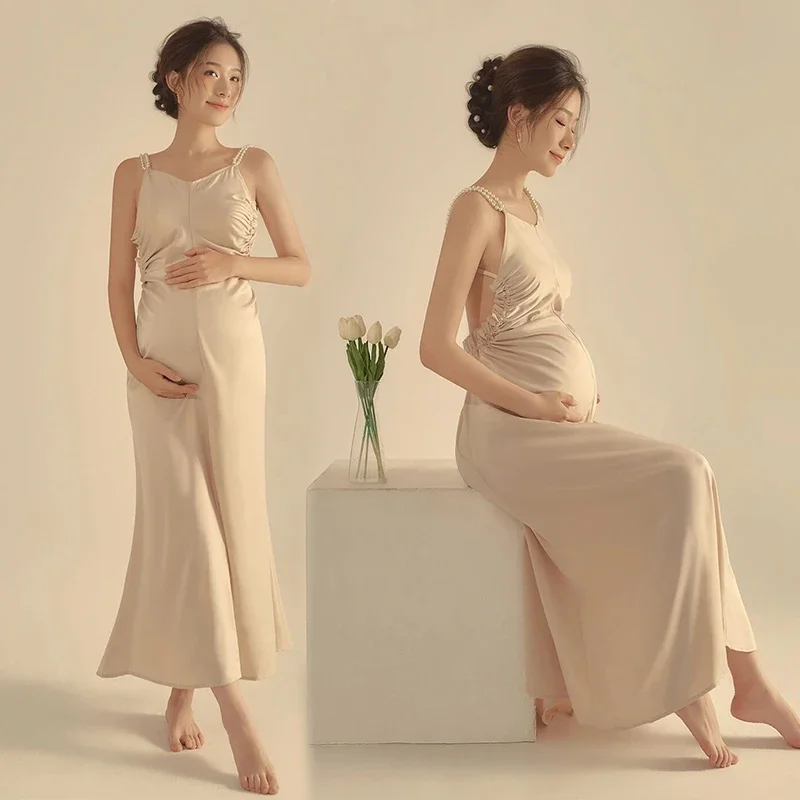 maternity-dresses-for-photo-shoot-sexy-pearl-baby-shower-dresses-for-pregnant-woman-sleeveless-photography-shooting-robe-longue