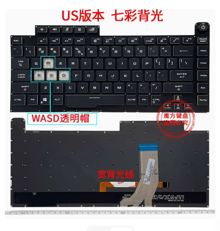 New US For Asus ROG Strix G531 G531G G531GT G15 G512 G512LV G512LW English Laptop Backlit keyboard