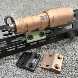 Scout Light Side Mount DD CNC Keymod M-LOK Rail para SF M300 M600 Lanterna Tática Base Monta Acessórios de Caça