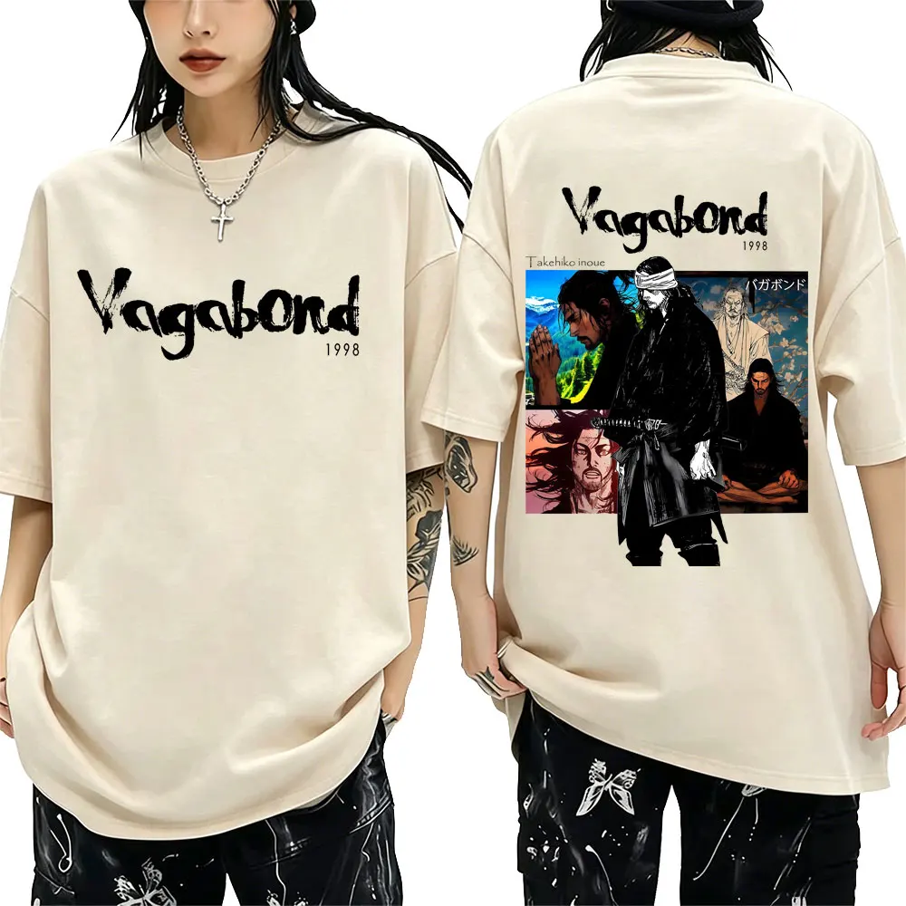 

Anime Vinland Saga Miyamoto Musashi Graphic T Shirt Men's Women Fashion Casual Oversized T-shirts Manga Harajuku Short Sleeve