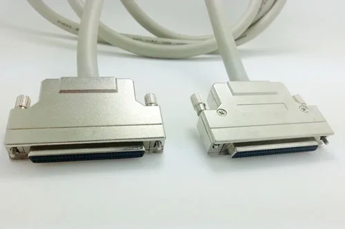 SH68-68 dual SCSI female shielded wire connects NI data acquisition card and terminal board