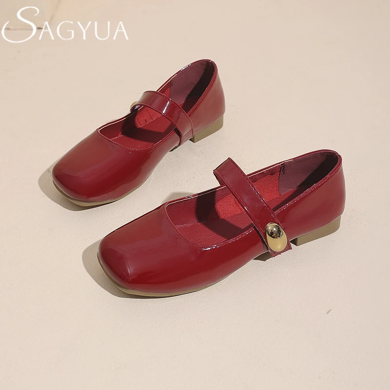 

Women Flats Square Toe Loafers Marie Janes Shoes Summer New Sandals Fashion 2025 Casual Sneakers Party Woman Shallow Zapatos