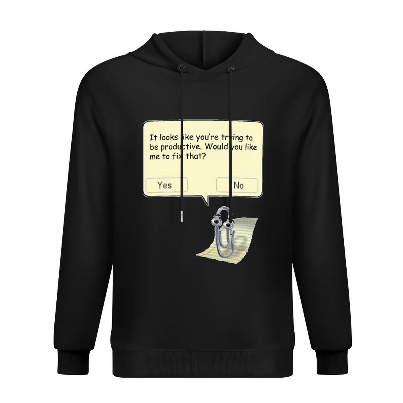 

Clippy Hoodie korean autumn clothes autumn jacket men graphic t shirts men anime clothing men's oversize hoodie