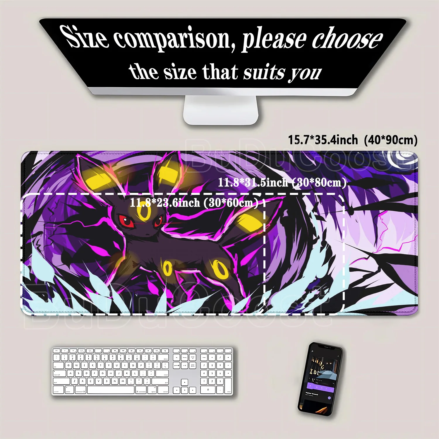Gaming Mouse Pad Eevee Pokemon - Pc Gaming Kawaii review and price