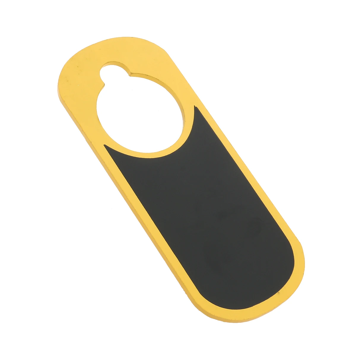 

Wooden Hanger 22x9cm Yellow Blank Sign Tear Resistant Reusable Fits Door Knob Blackboard Wall Hanging Board Two Sided Mini Door