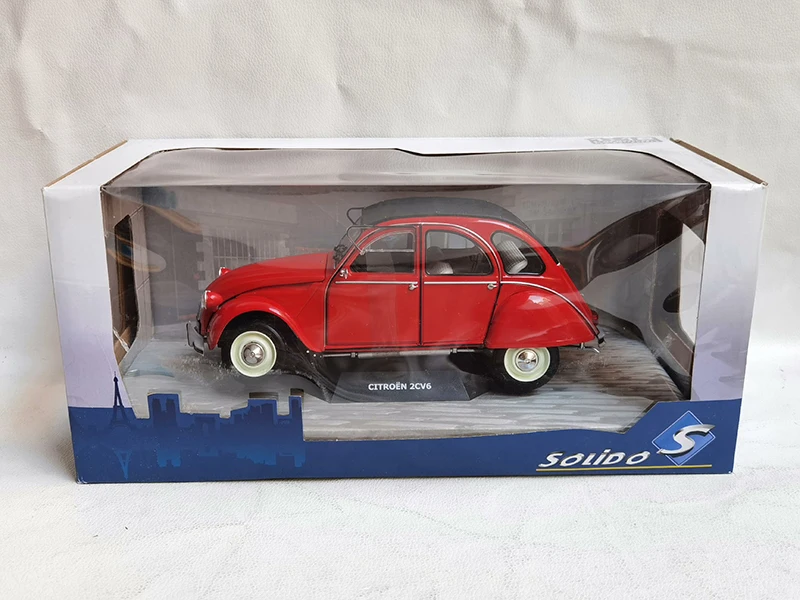 Solido 1:18 Scale CITROEN 2CV6 Car Simulation Alloy Car Model Diecast Toy Collectible Ornaments