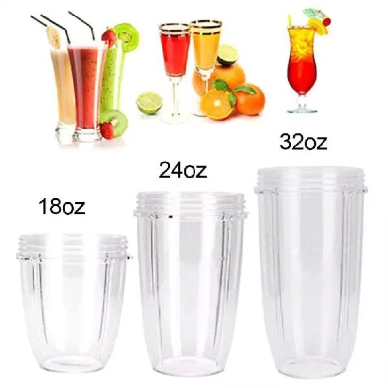 Multi Functional Juicer Cup Mug Clear Replacement, For NutriBullet Nutri Bullet Juicer 18/24/32OZ Drop Ship No28,Mixer 600W 900w