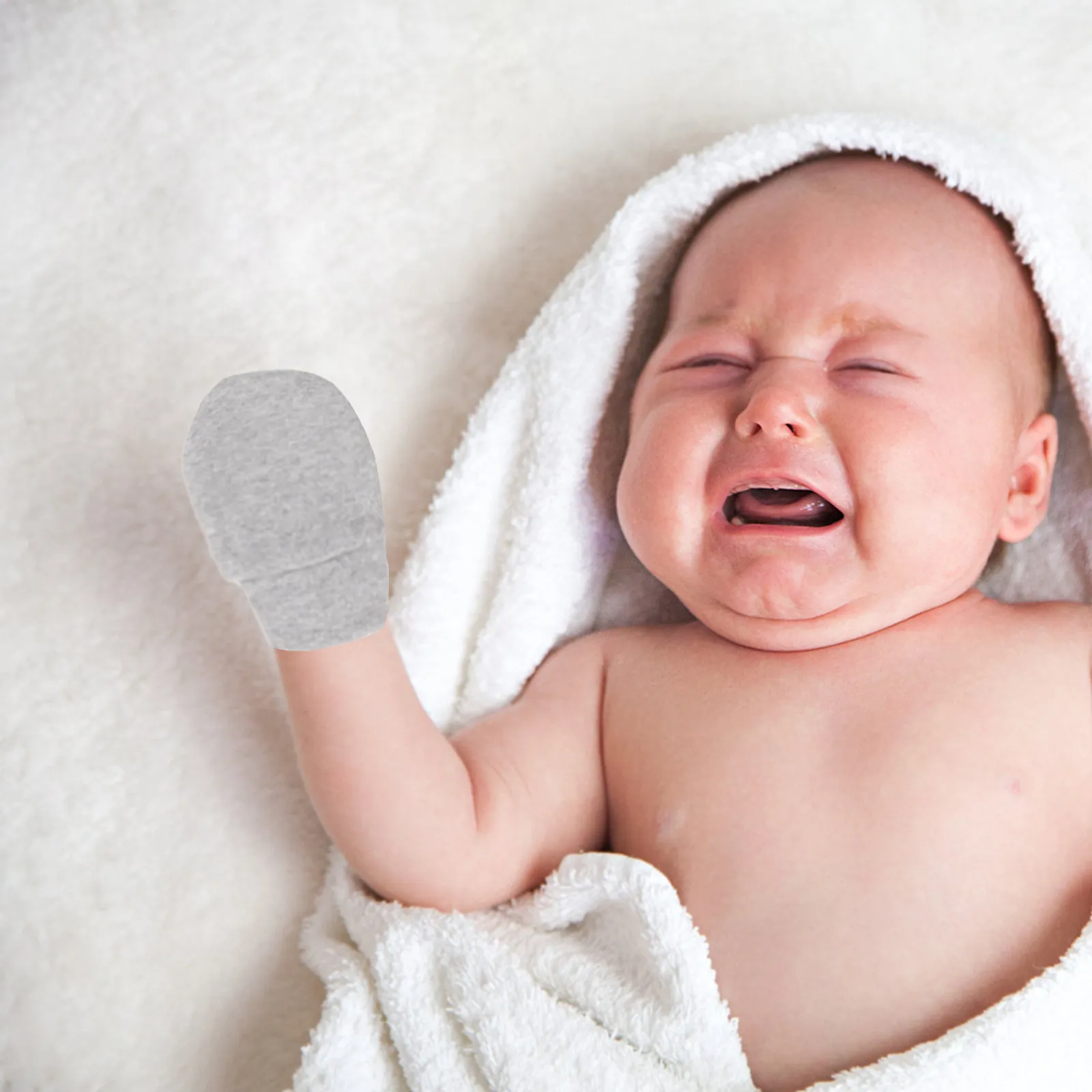 

10 пар детских перчаток-варежек от царапин для новорожденных, однослойные, мягкие, дышащие, защитные, теплые, для осени и зимы