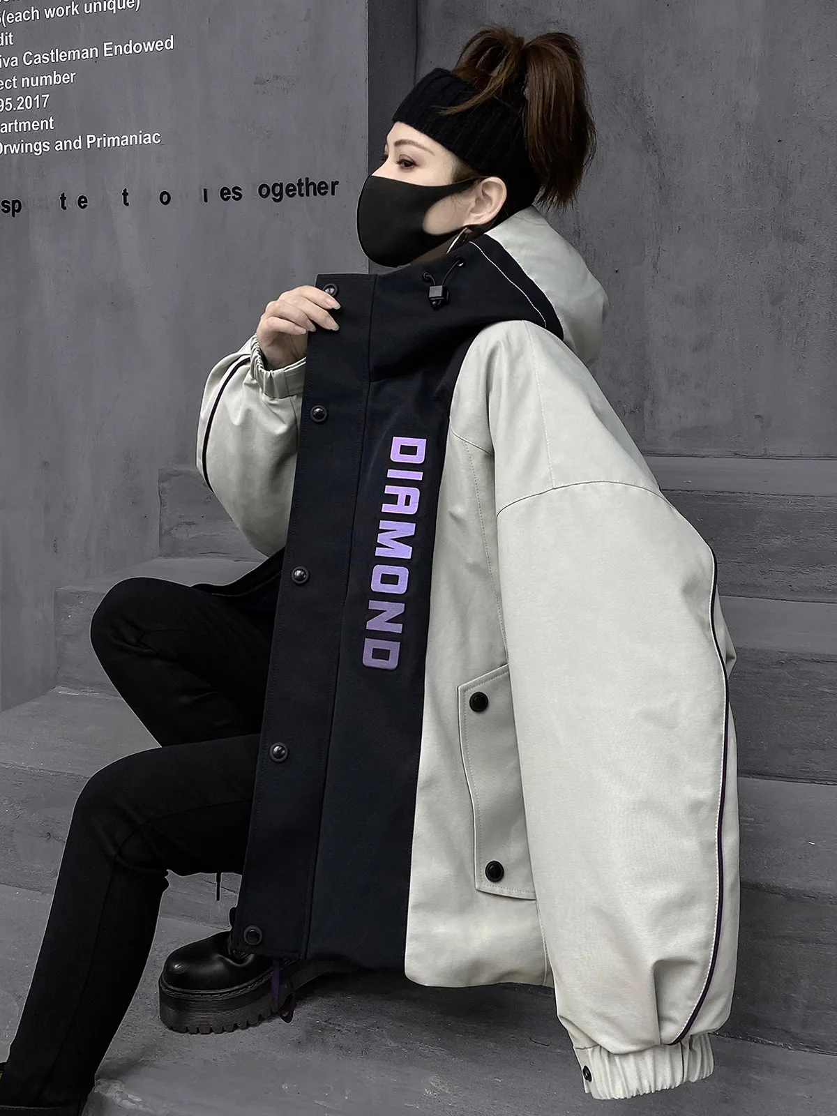 

M-Home Trendy Faion Outdoor Workwear down Jaet Women's Winter New 90 Feather White Du Feather Warm Outerwear