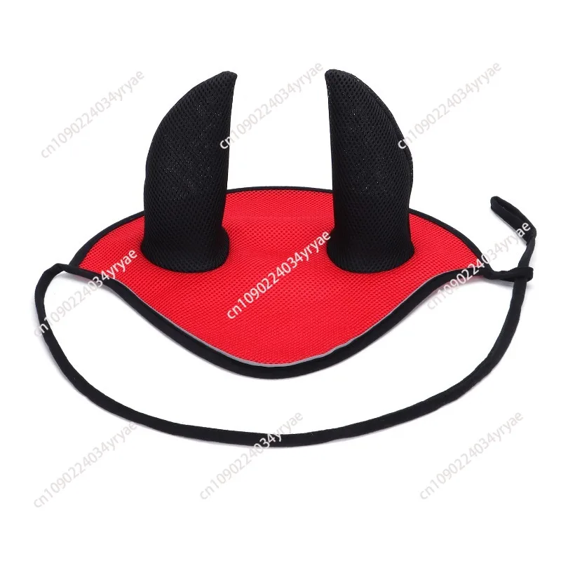 Horse supplies Mesh anti-mosquito breathable Horse earmuffs Reflective adjustable Equestrian supplies
