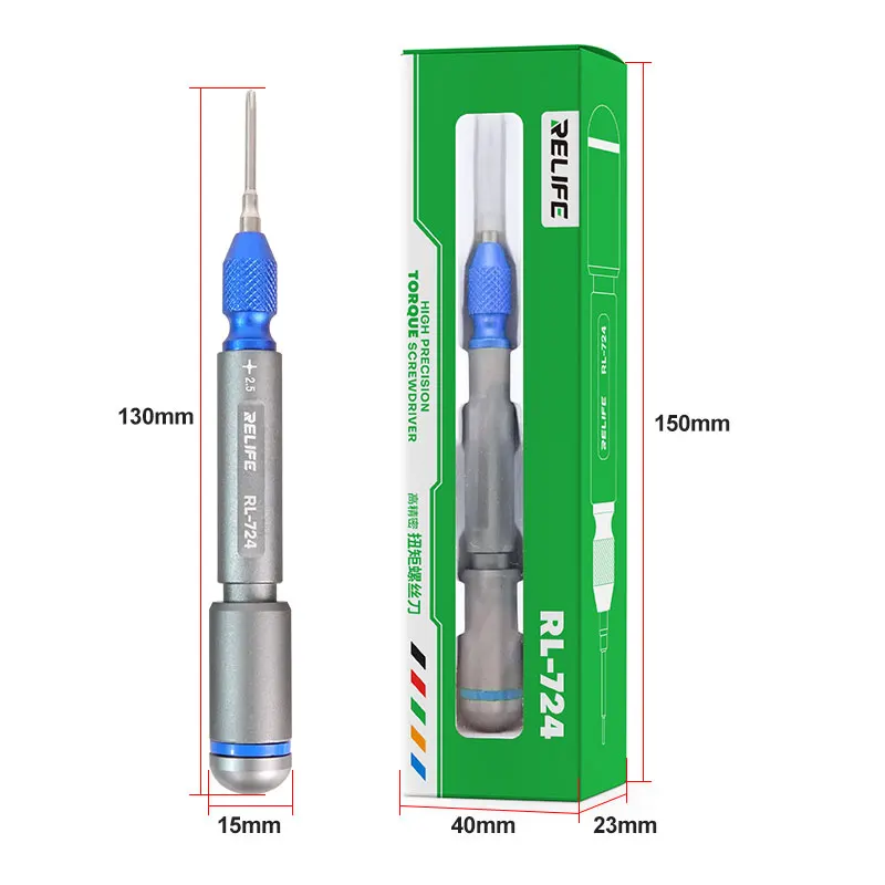 RELIFE RL-724 High Precision Torque Screwdriver Set Anti-Slip Strong Magnetic Adsorption Mini Screwdrivers Disassembly Tools