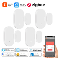 Tuya ZigBee Smart Door Window Sensor Door Open Closed Detectors Need Hub Support Connect Smart Life APP,Ewelink,Home Assistant