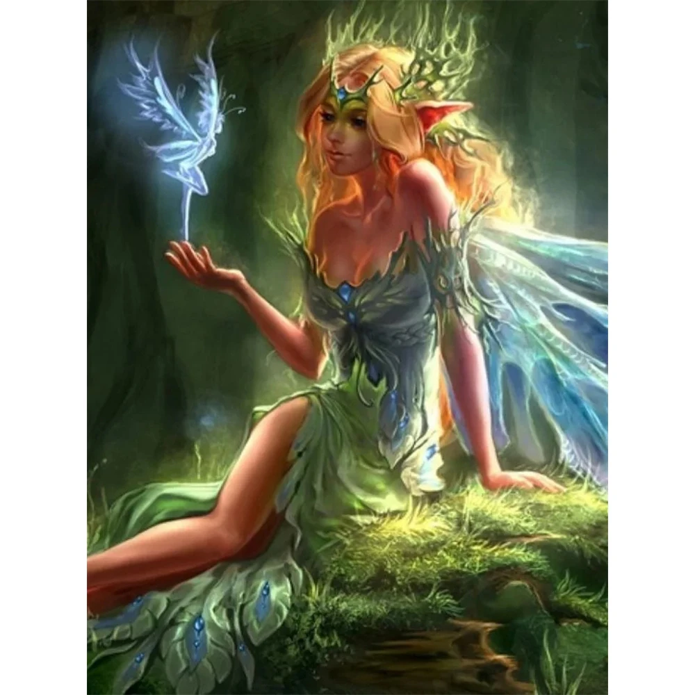 

Fairy In the Forest 500/1000/1200/2000 PCS Jigsaw Puzzles Challenging Family Activity Games for Gameroom Bedroom Gifts