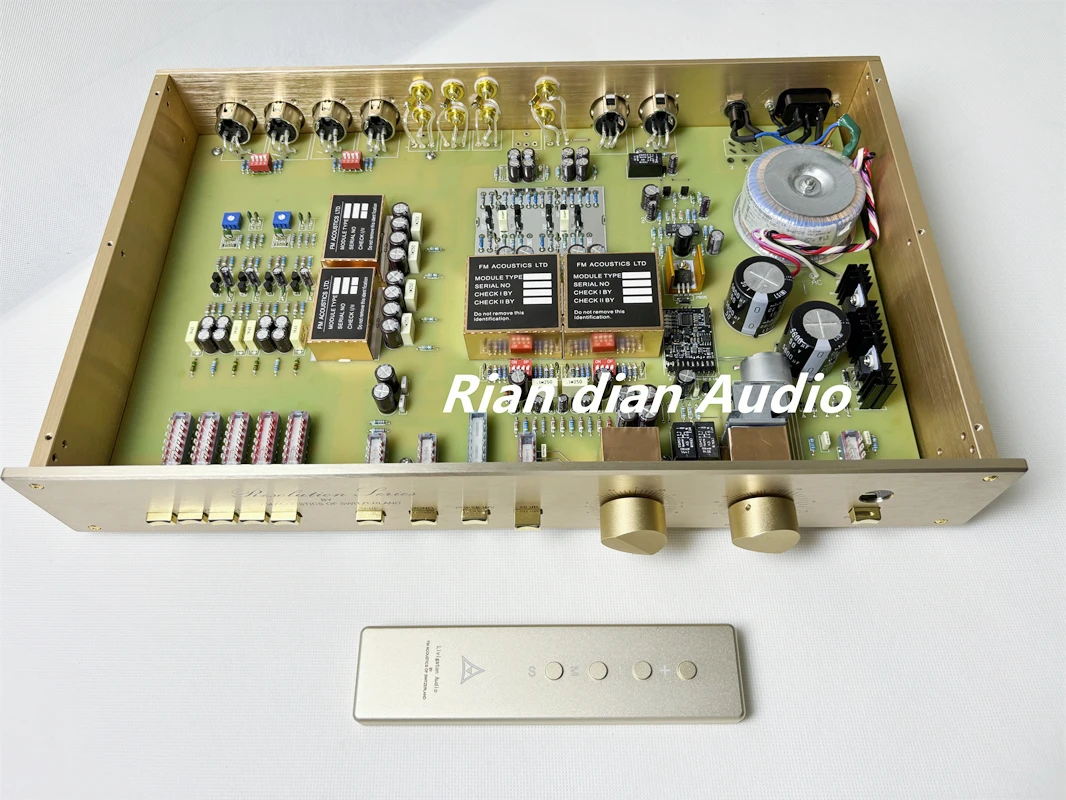 

FM255MK2 Preamplifier Upgrade Version Pure Copper Shielding Single ended Output Balanced Output/Zero Background Noise.FM255