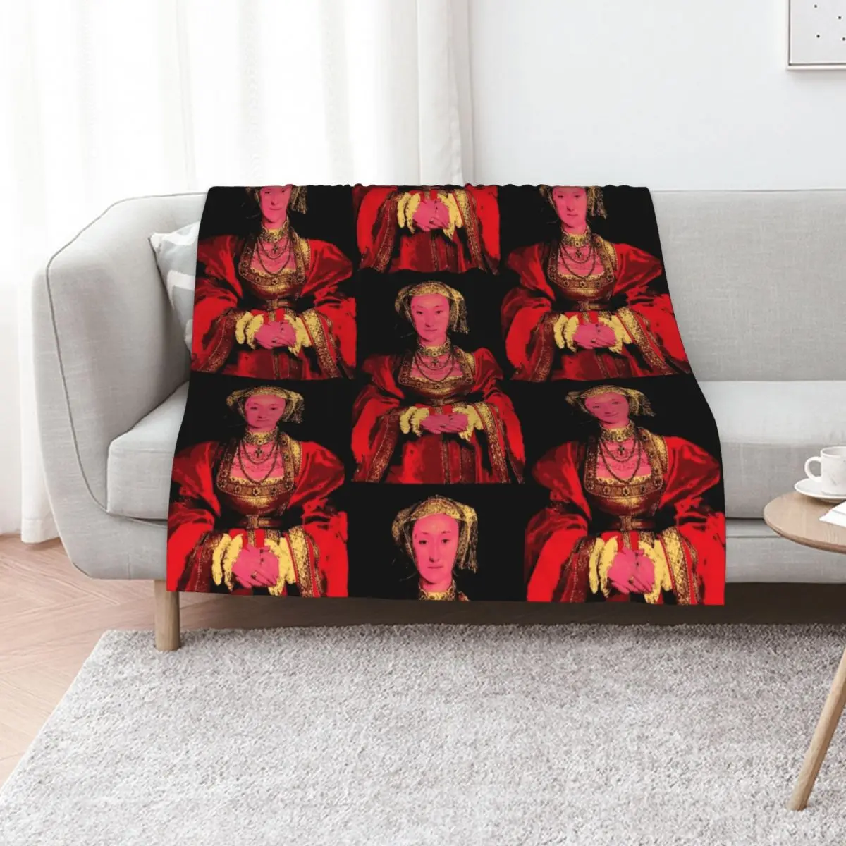 

Anne of Cleves Throw Blanket Travel Camping warm winter Shaggy Blankets