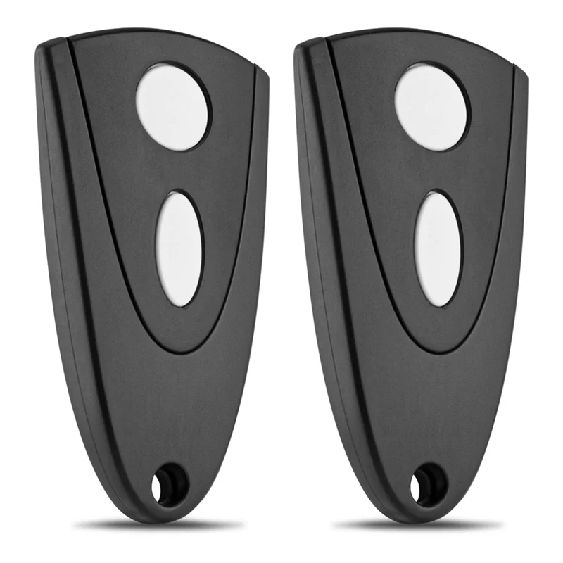 HFES 433Mhzガレージドアオープナー Novoferm Tormatic Novotron 502 MAX43-2 / 512 MIX43-2用 リモートコントロール 2個パック (ホワイトキー)