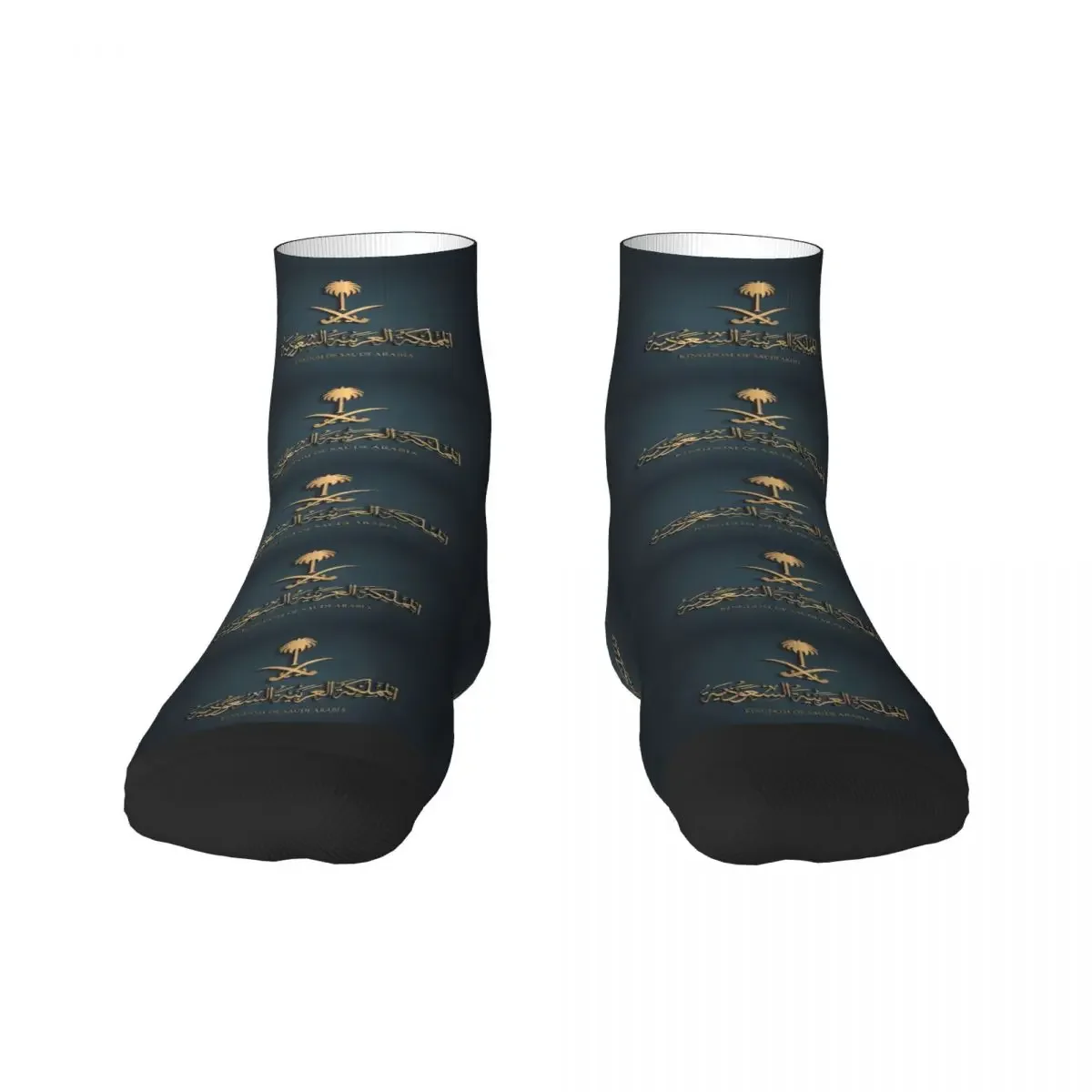 Fashion Print Arabic Calligraphy Kingdom Of Saudi Arabia Socks for Women Men Stretchy Summer Autumn Winter Crew Socks