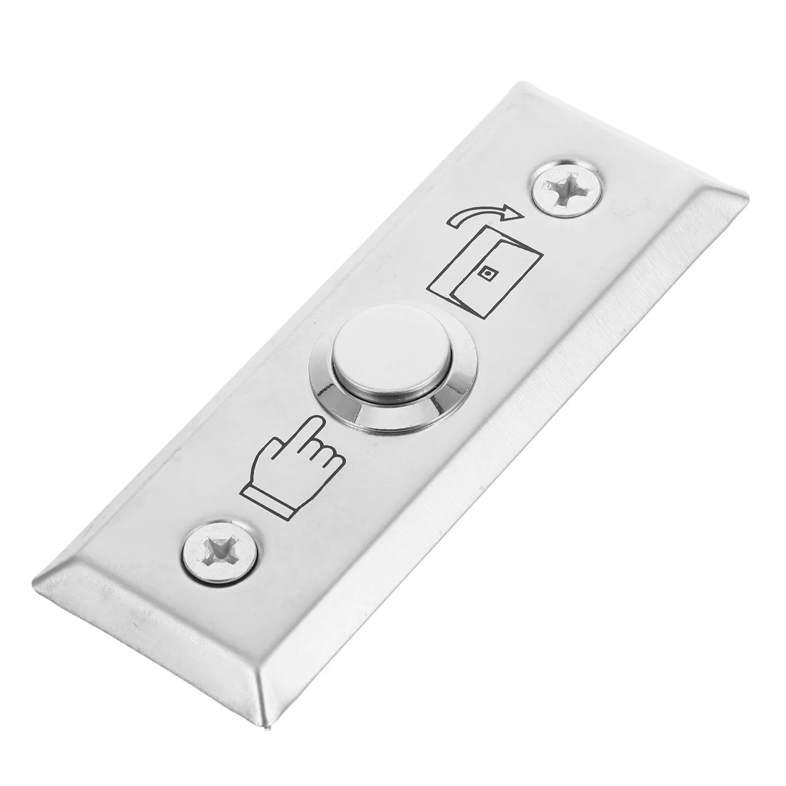 Door Access Control Push to Exit Button Stainless Steel Wall Plate Doorbell Cover Protector for Store