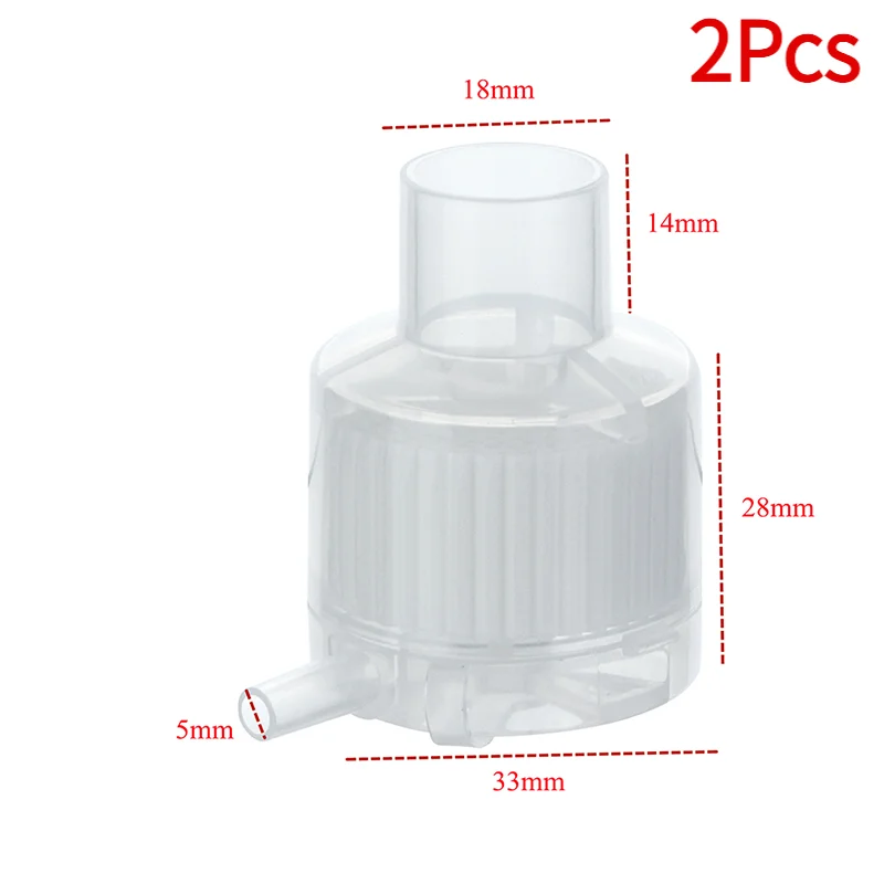 2Pcs Disposable Steriled Heat Moisture Exchangers Tracheostomy Trach Filter.