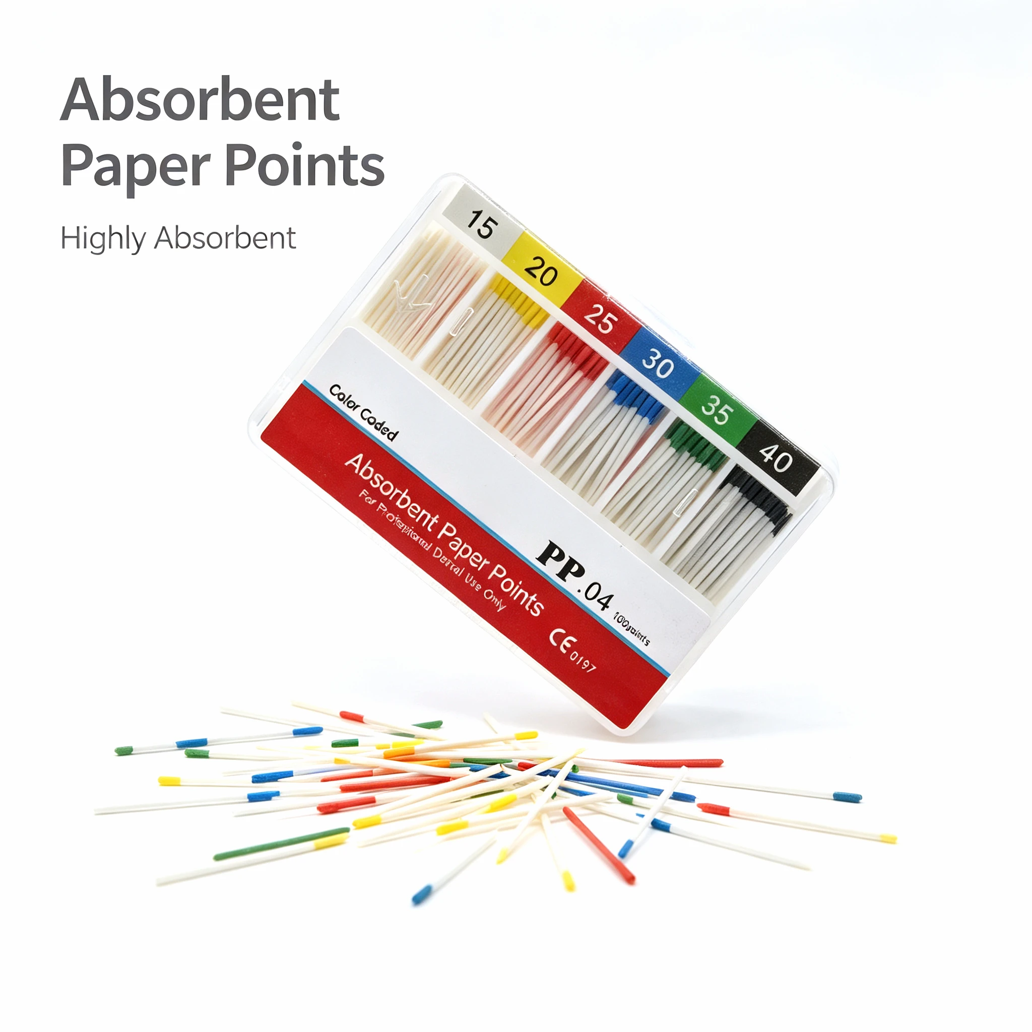 Dental Absorbent Paper Points 0.04taper Root Cancel Endodontics Cotton Fiber Tips Dentist Product