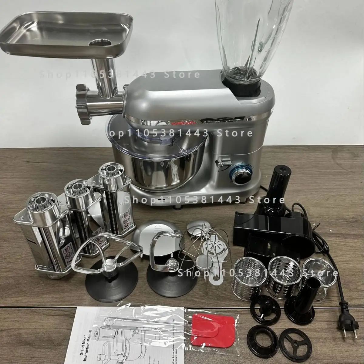 8-in-1 Kitchen Assistant for Baking Blending, Powerful Motor Easy Use 5.5L Multifunction Food Mixer
