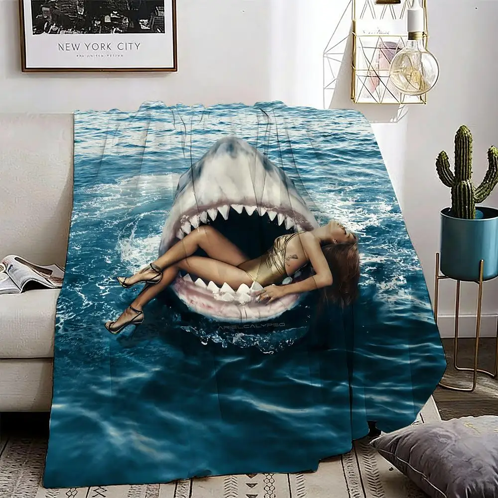 Singer Rihanna Cool Throw Lightweight 240g Flannel Blanket Soft Skin-friendly for Summer Cooling