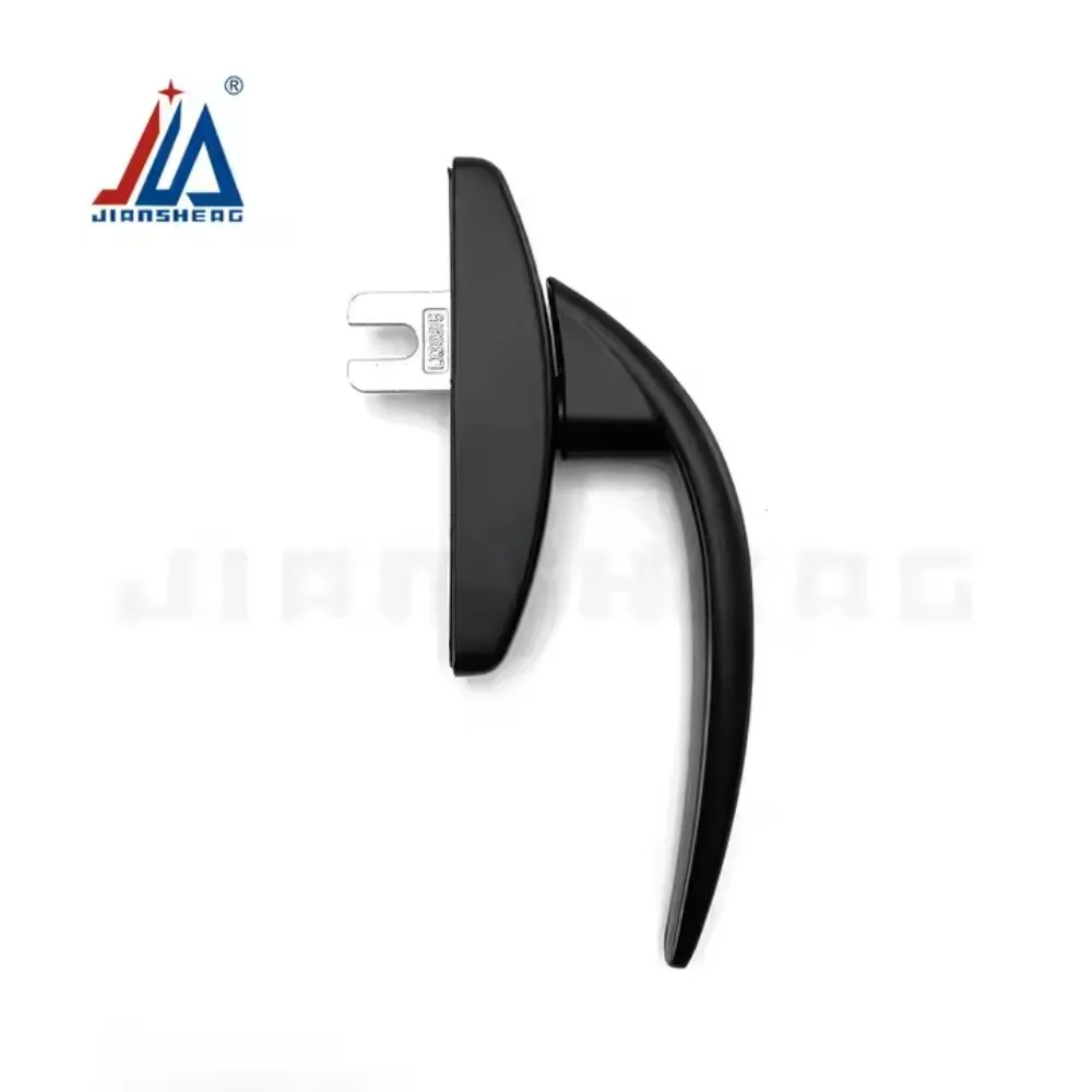 Maniglia in acciaio quadrata con serratura semplice per camera da letto Maniglia da cucina per porte e finestre in plastica europea per interni universali per uso domestico