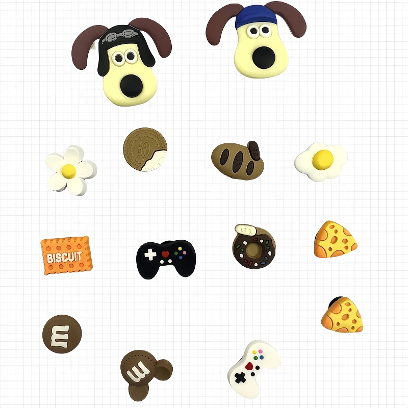 

1 Set Cute Dogs Shoes Accessories Boys Girls Sandals Garden Shoe Buckle Decorations Fit Charm jibbitz Crocodile