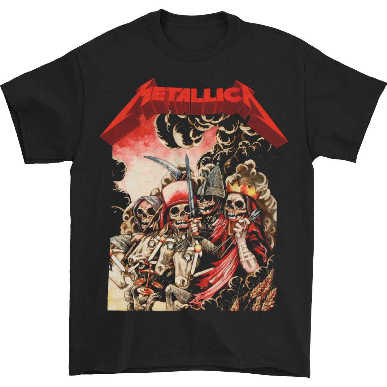 Vintage Electric Chair Vintage Metallica Band T-Shirt Cotton Graphic Tee Men Women Summer Streetwear