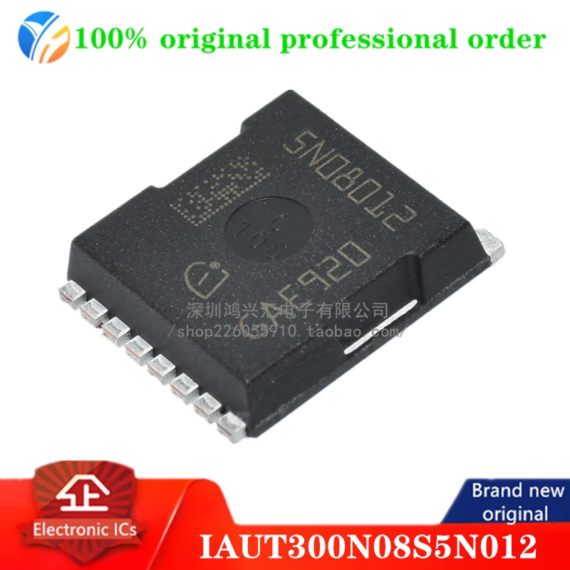 100% original IAUT300N08S5N012 Trans MOSFET N-CH 80V 300A Automotive 9-Pin(8+Tab) HSOF T/R