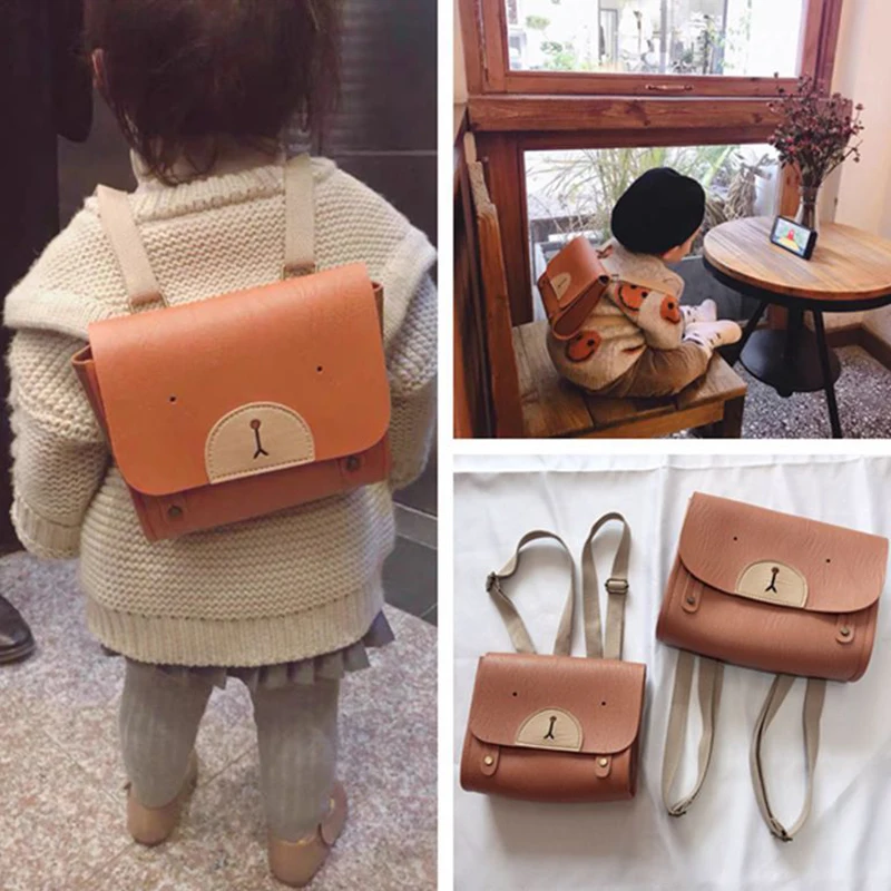 

Korean Toddler Baby Backpack Primary School bag Kindergarten Kids Bags Traveling Cartoon Bear Children's Boys Girls Shoulder Bag