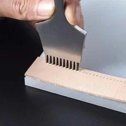 3.38/3.85/3.0/2.7 mm French Chopping Leather Craft Hole Punches Stitching Punch Tool  High Quality Chisel Punch Tools Set