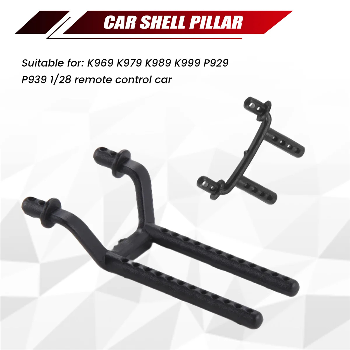 BAAA-4Pcs K989-50 K989-51 Przednia i tylna kolumna samochodowa do Wltoys K969 K979 K989 K999 P929 P939 1/28 Rc Car Parts