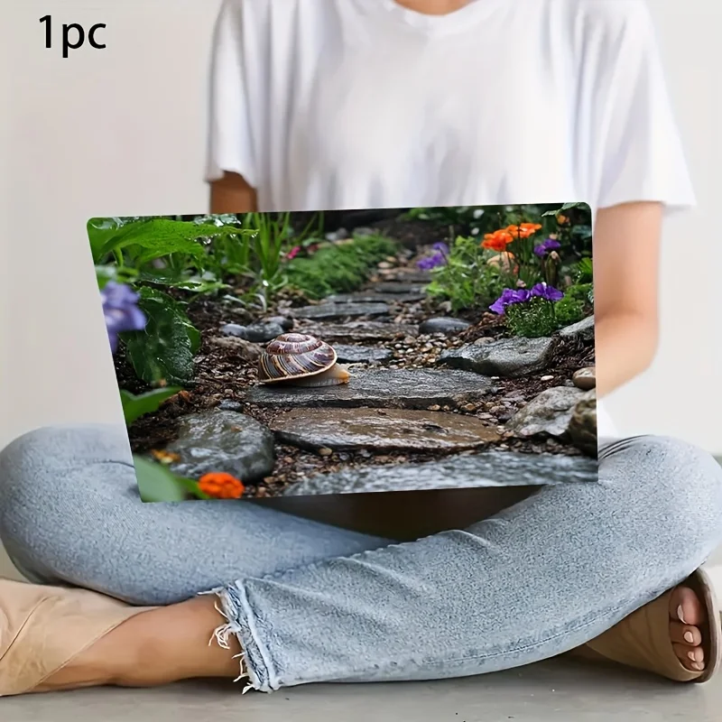 

Vivid Snail Stone Trail Laptop Sticker - Waterproof and Scratch Resistant, Easy-to-Paste Semi-Glossy Surface - Nature