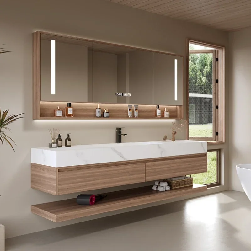 

Organizer Mirror Sink Washroom Vanity Washroom Cabinet Space Saver Mobile Bagno Furniture Luxury Wall Mounted Bathroom Cabinets