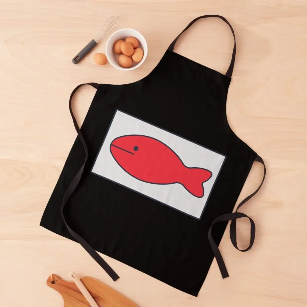 Odd Taxi Odokawa Fish Hat Apron cook wear for home useful pieces Apron