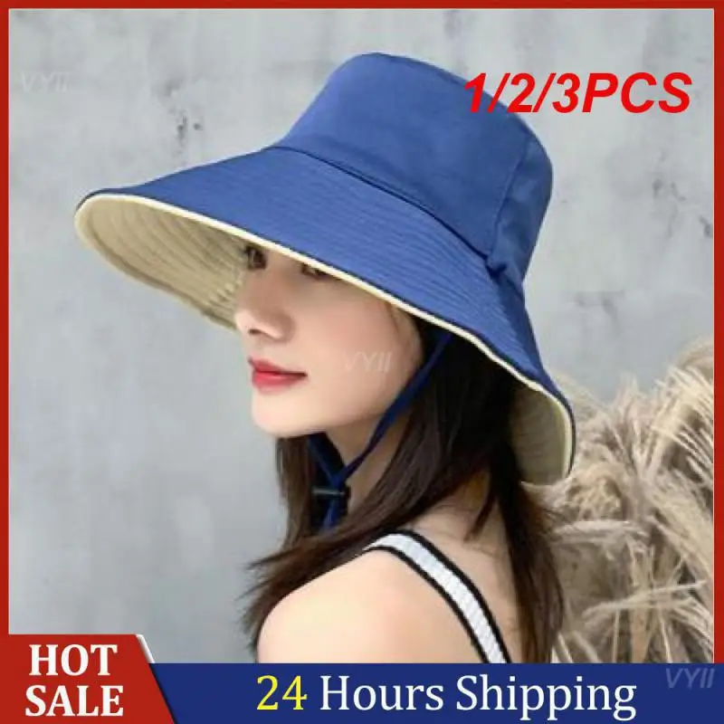 1/2/3PCS Ultraviolet Proof Long Lasting Sun Protection Large Brim Clothing Accessories Outdoor Fisherman Hat