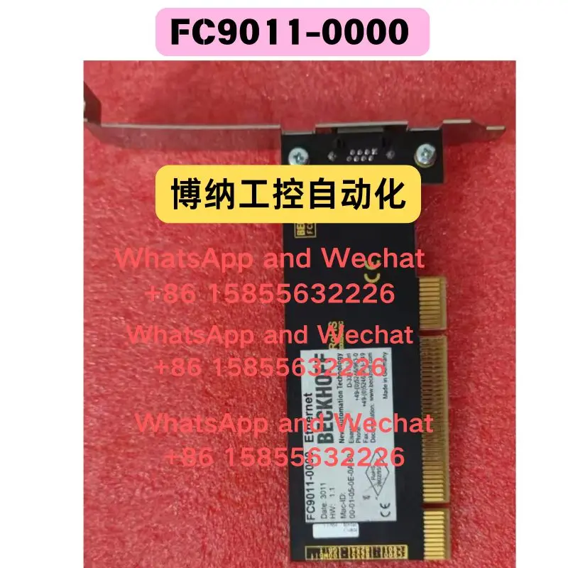 Used OEM disassembled parts FC9011-0000 Ethernet communication card Functional test OK Fast Shipping