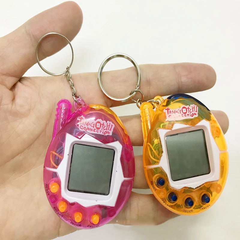 Criativo transparente eletrônico animais de estimação tamagotchi nostálgico 168 animais de estimação em um virtual cyber digital nostálgico brinquedo pixel divertido jogar brinquedo