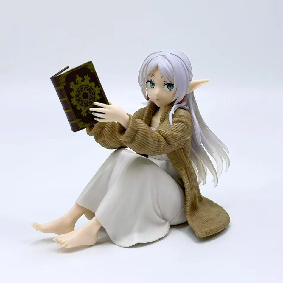 12cm frieren além do fim da jornada frieren anime figura sousou no frieren figura de ação samambaia estatueta desktop bonito modelo boneca brinquedo