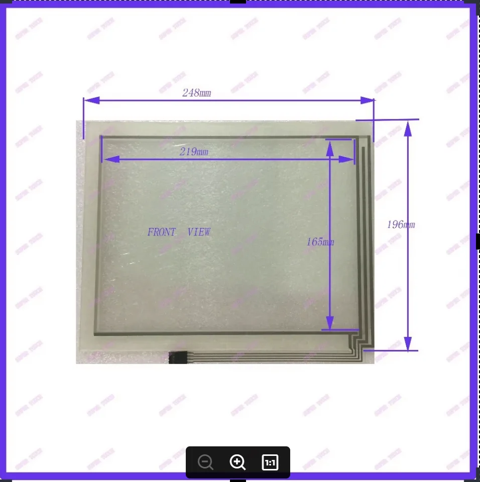 

ZhiYuSun NEW 12.1 inch Touch Screen 4 wire resistive USB touch panel overlay kit 248*196