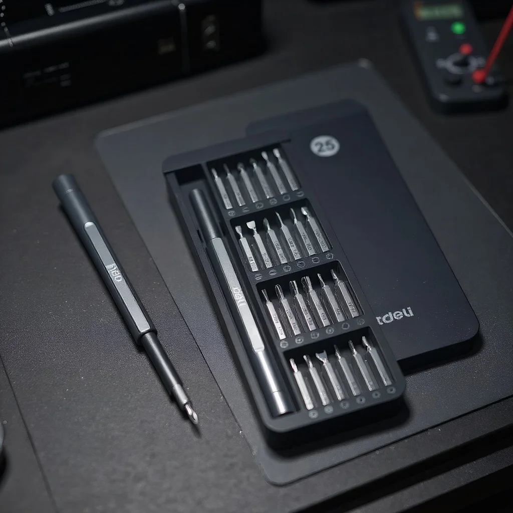 25 في 1 طقم مفك براغي مغناطيسي طقم أدوات صغيرة لإصلاح الهاتف المحمول والكمبيوتر الأجهزة المهنية مع 24 لقمة سداسية توركس