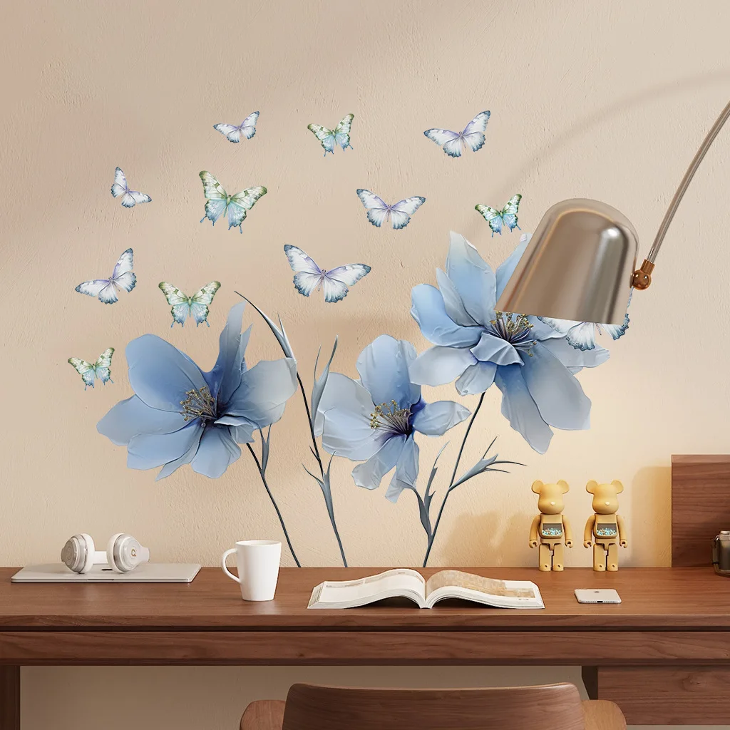 Fashionable Nordic style porch wall butterfly stickers living room background wall decoration wall stickers new hot sale